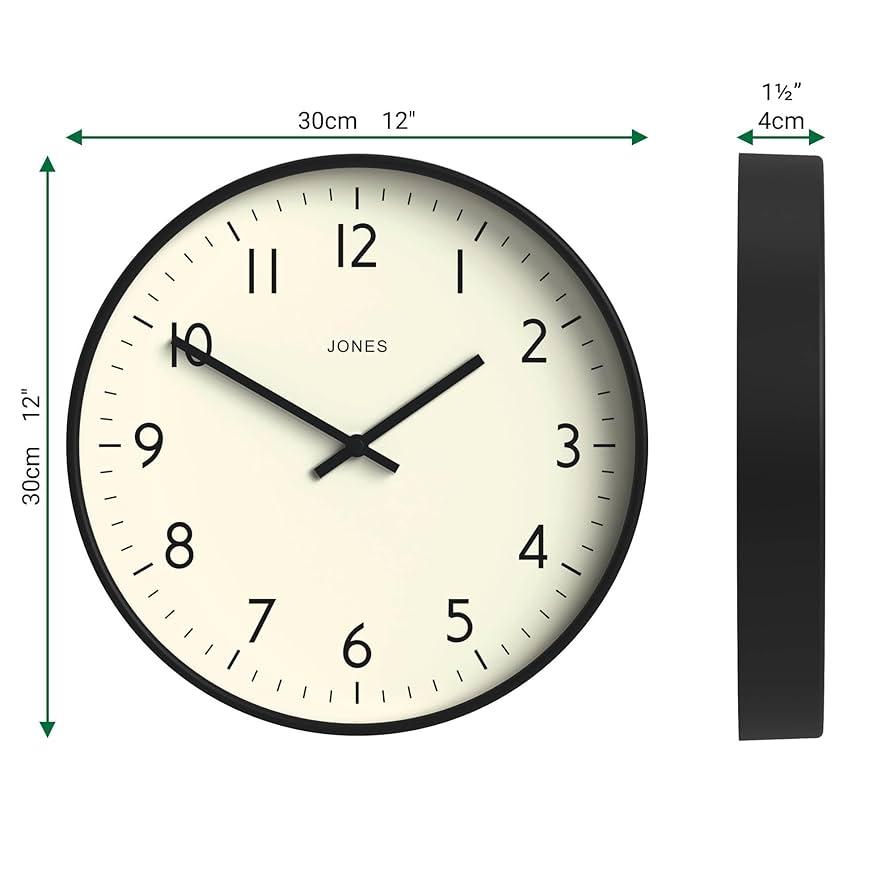 【新品同様】JONES CLOCKS プロペラ針 レトロデザイン 壁掛け時計 Amazon.co.jp: ジョーンズクロックスタジオウォールクロック